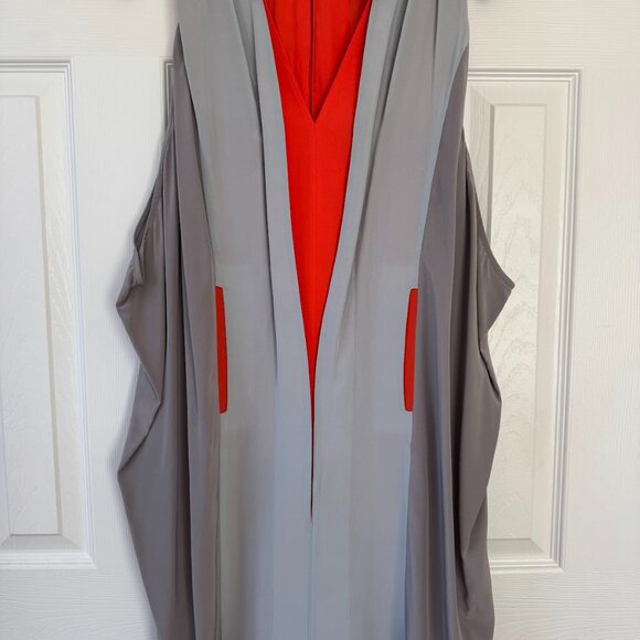 BCBGMaxAzria Vibrant Orange and Gray Dress - Picture 3 of 8